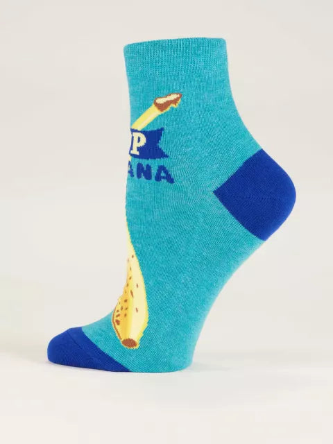 Top Banana | Women's Ankle Socks | Blue Q