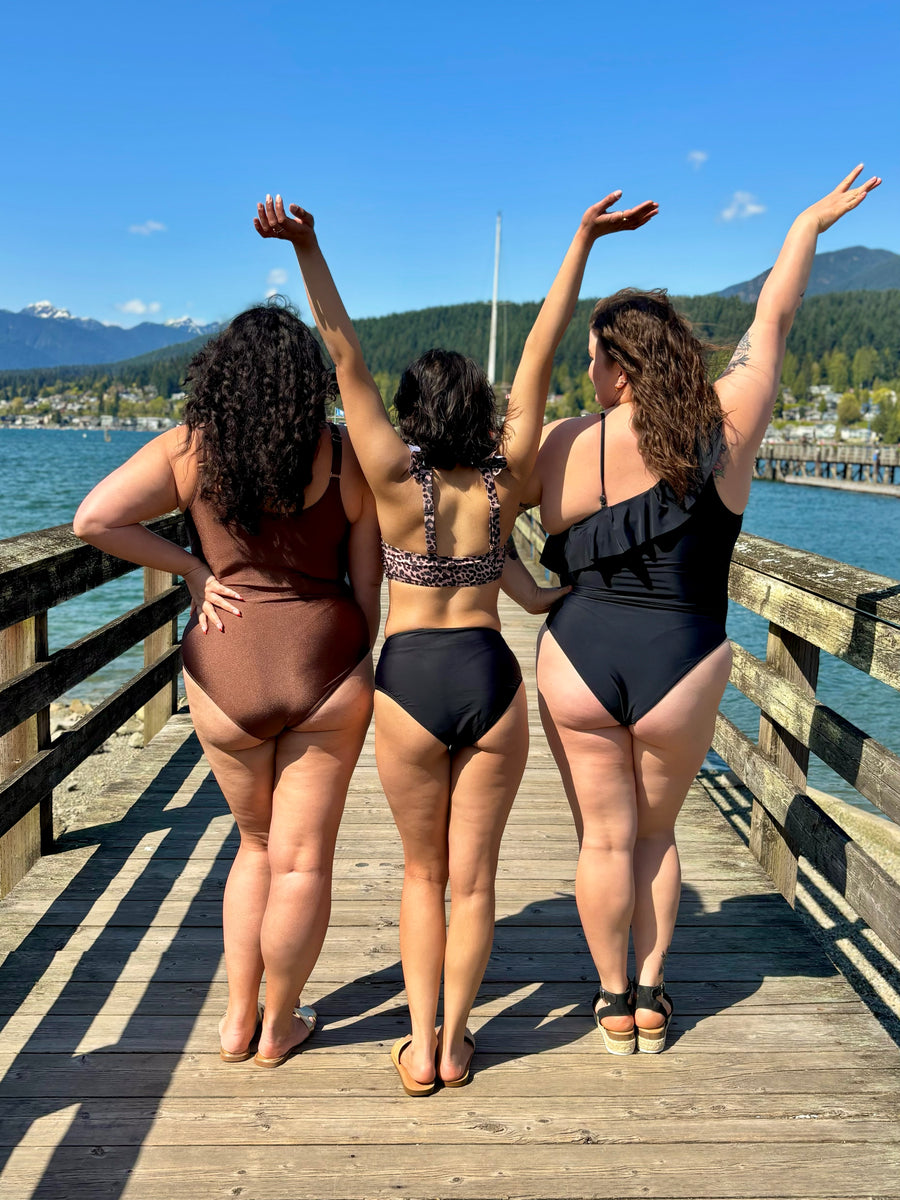 Bermuda Leopard | One Piece Swimsuit | Black