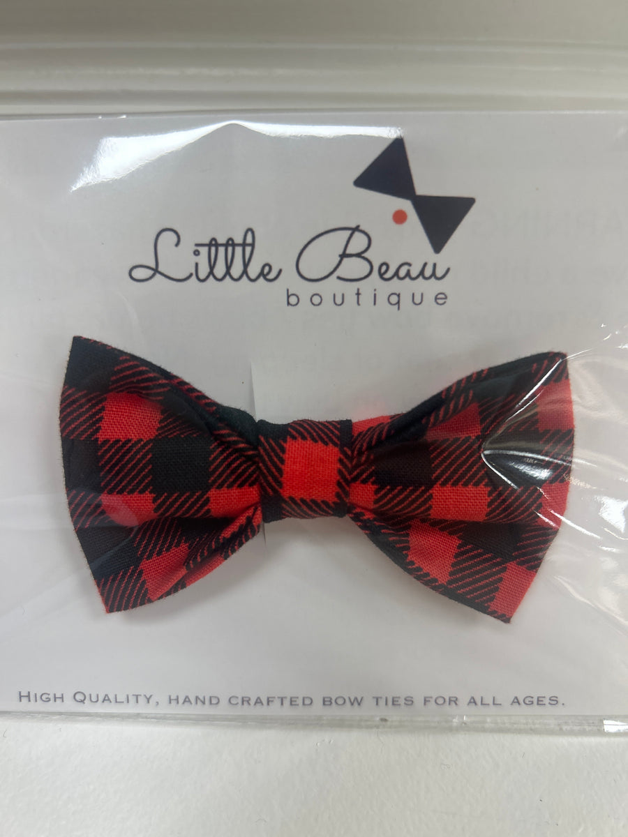 Red Gingham Bow Tie | Little Beau Boutique