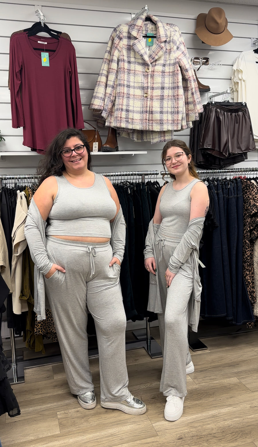 Terry Comfort Trio | Three Piece Set | Heather Gray