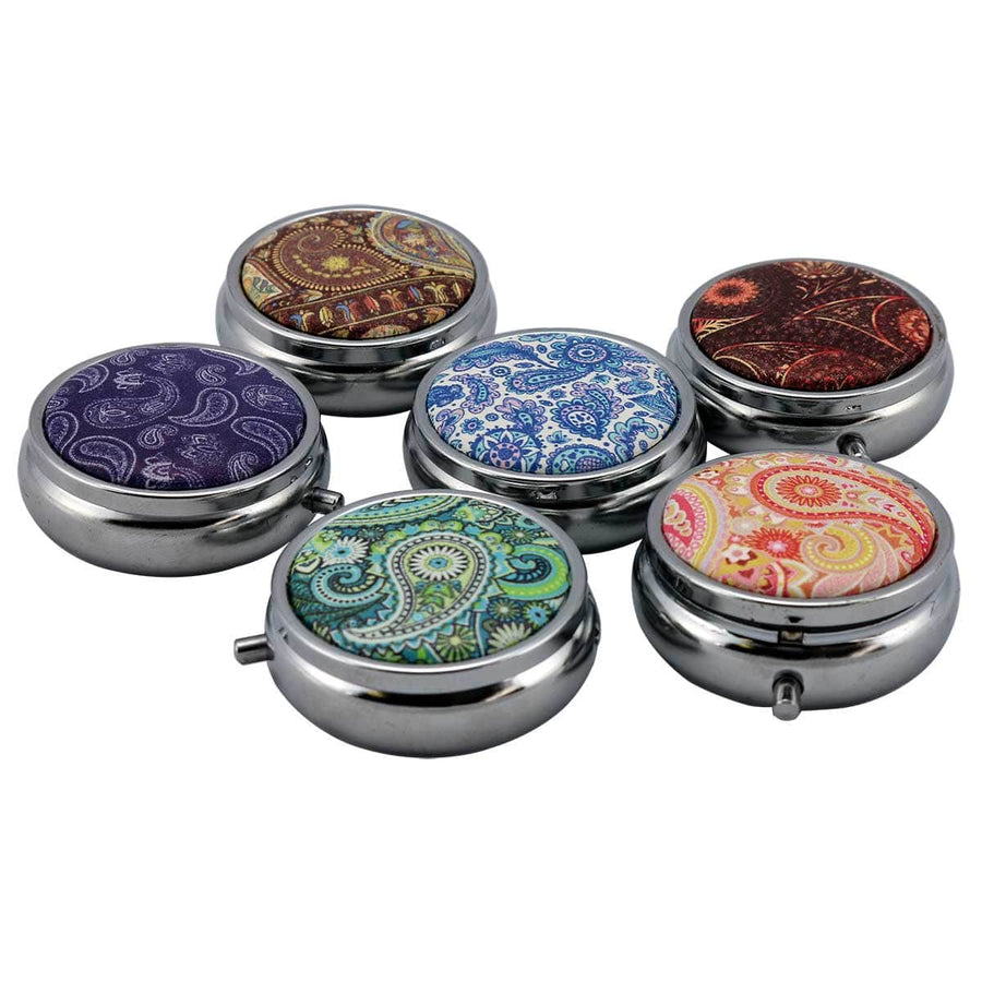 Paisley Pattern Pill Box