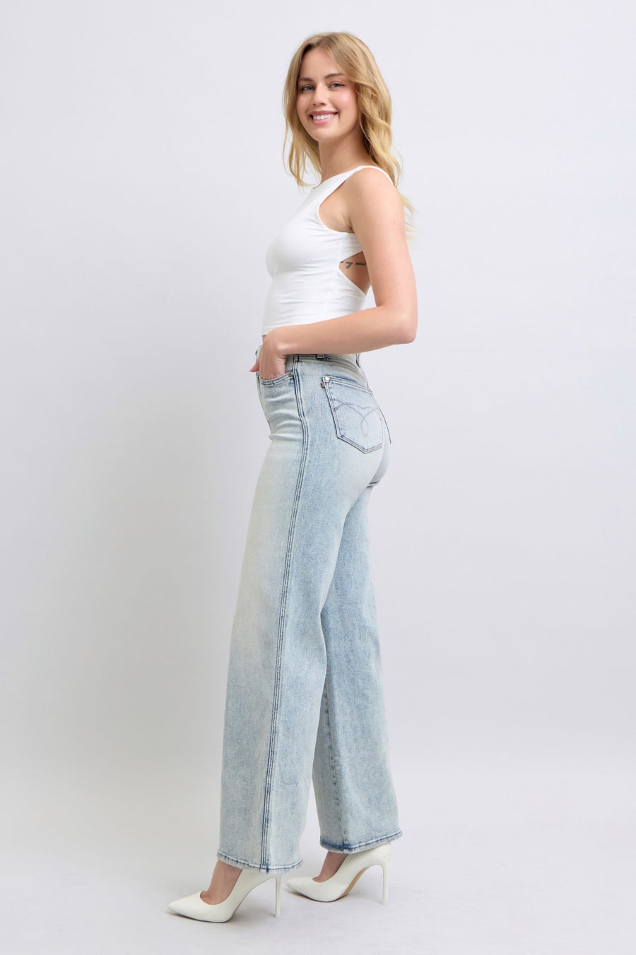 Missy | High Waist Tummy Control Retro Wide (Judy Blue Style 88867)