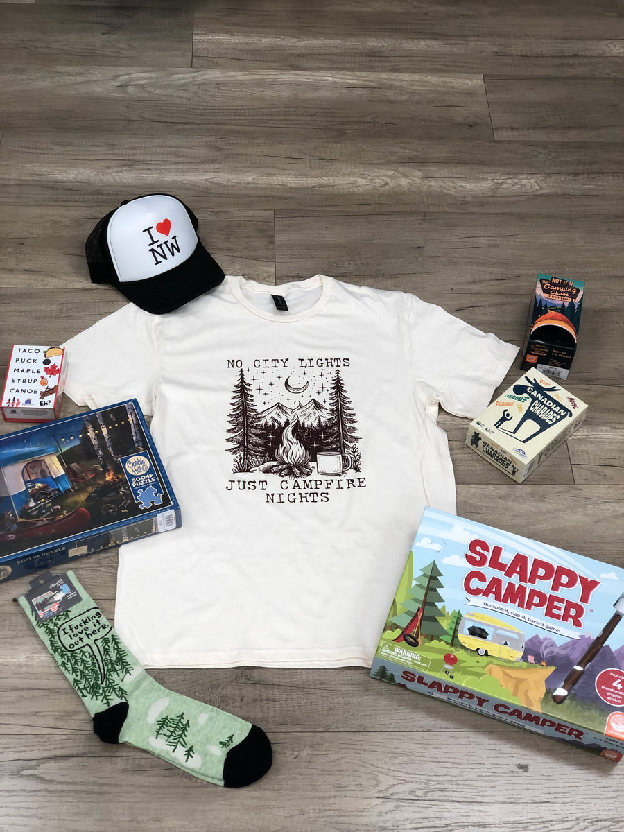No City Lights Just Campfire Nights | Graphic Tee