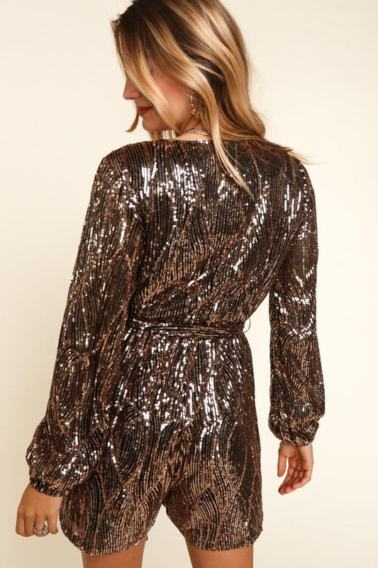 All That Glitters Is Gold | Sequin Romper *FINAL SALE*