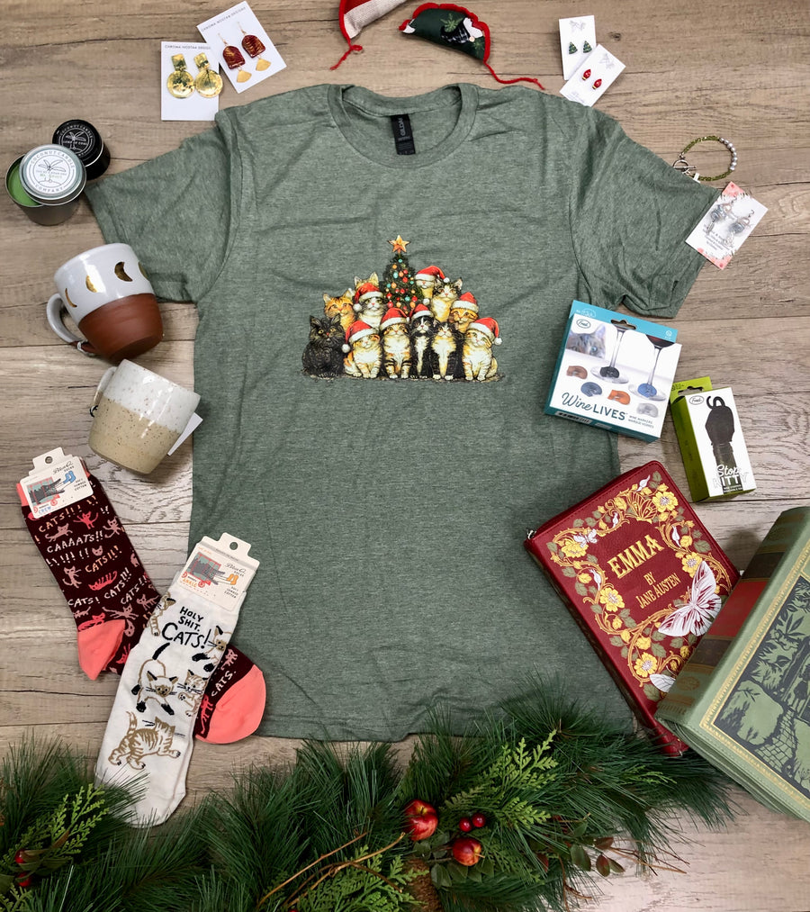 Oh, Catmas Tree | Tee (Infant Sizes up to Adult 5X)