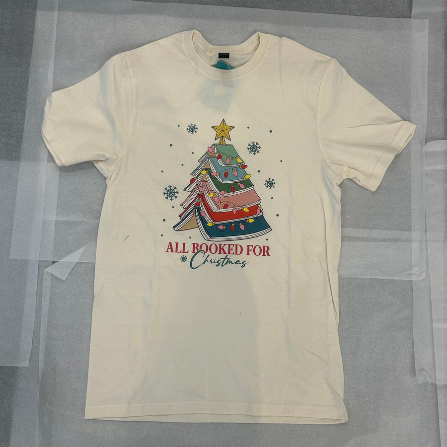 All Booked For Christmas | Graphic Tee (Youth + Adult Sizes)