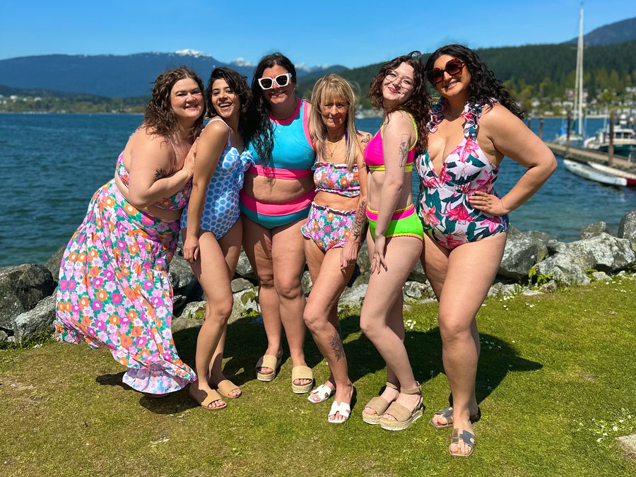 Amalfi Blooms | Swim Cover Up Skirt | Warm Flora