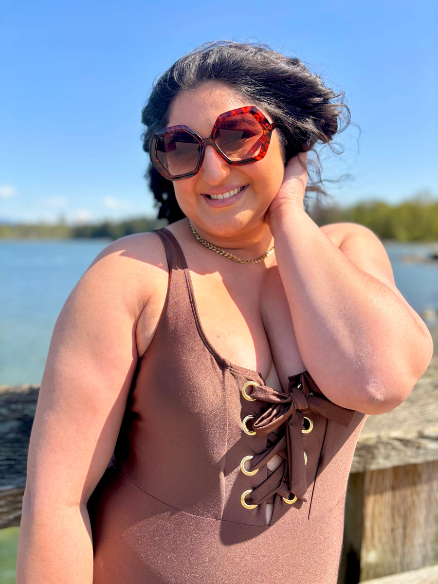 Coastal Couture | One Piece Swimsuit | Chocolate