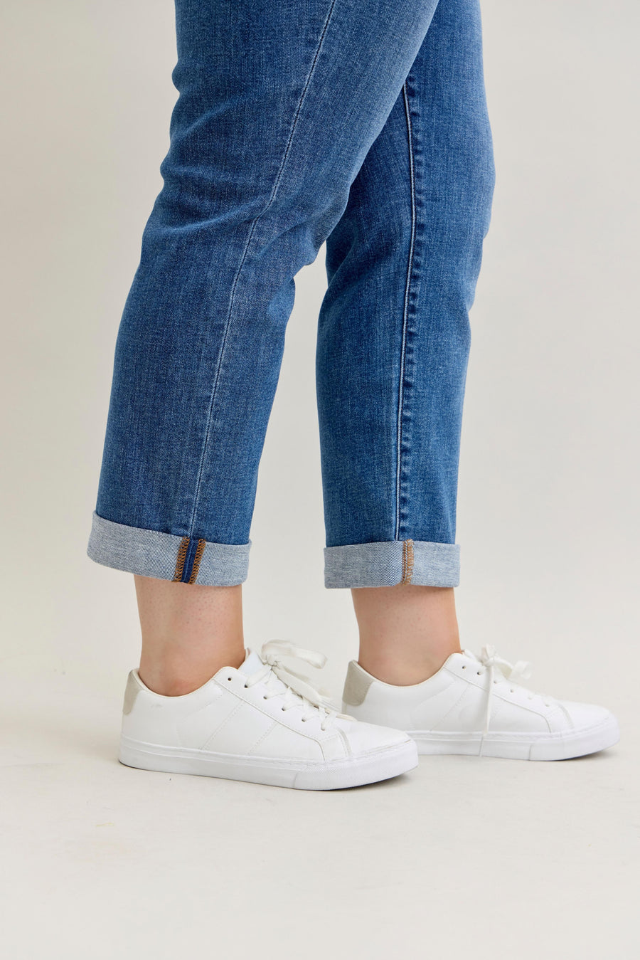 Clara | Mid Rise Classic Cuffed Boyfriend Fit (Judy Blue Style 82685)