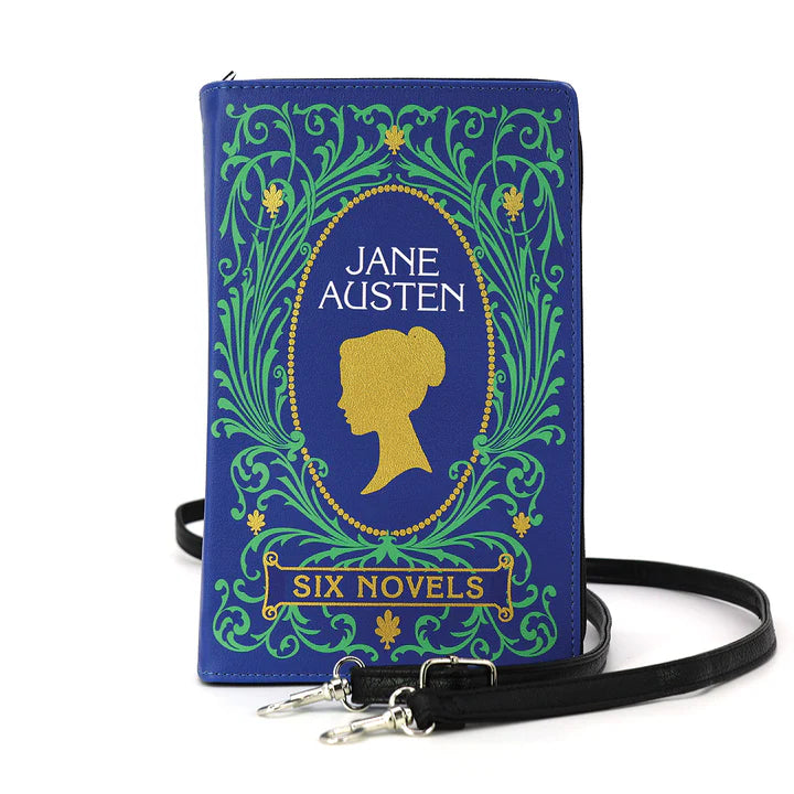 Jane Austen Novels Book Clutch Bag in Vinyl