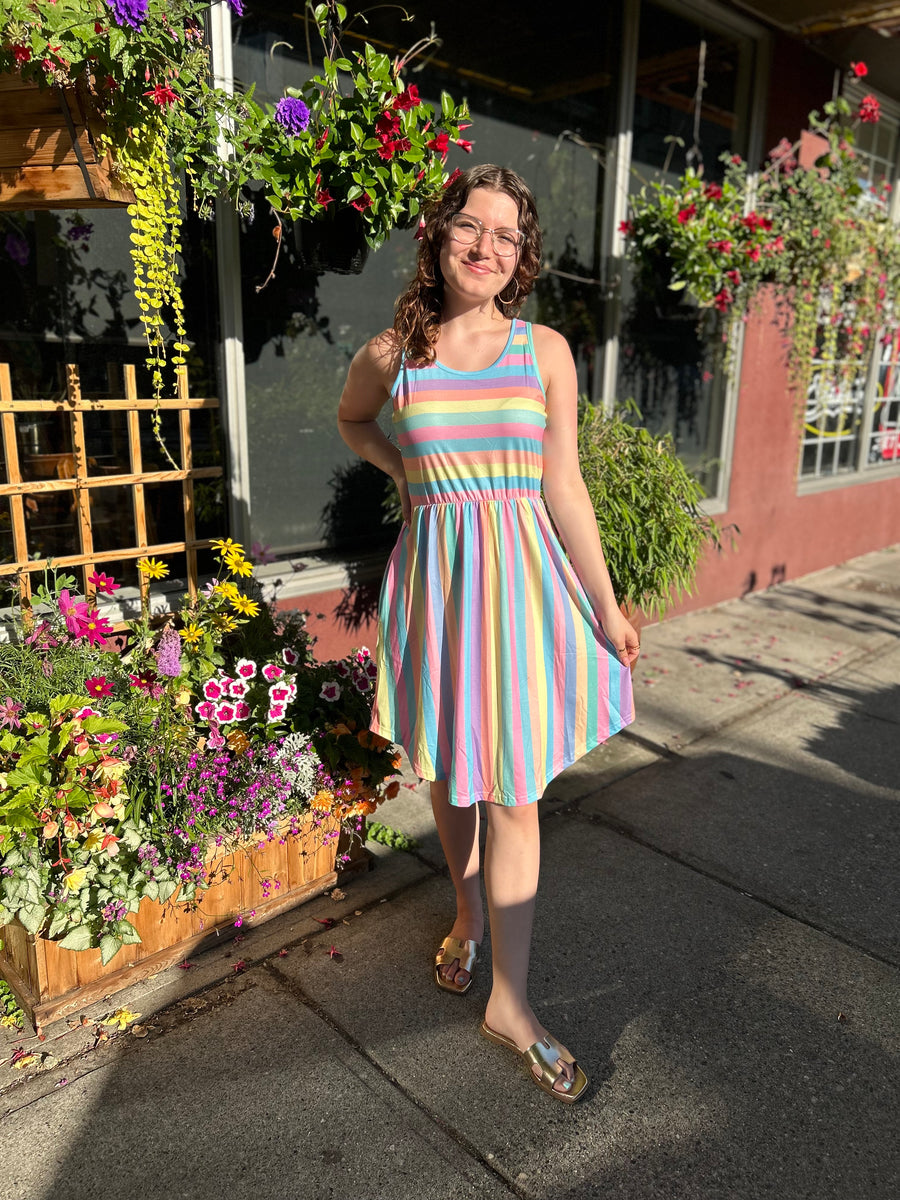 Dear Dress | Colourful Stripe