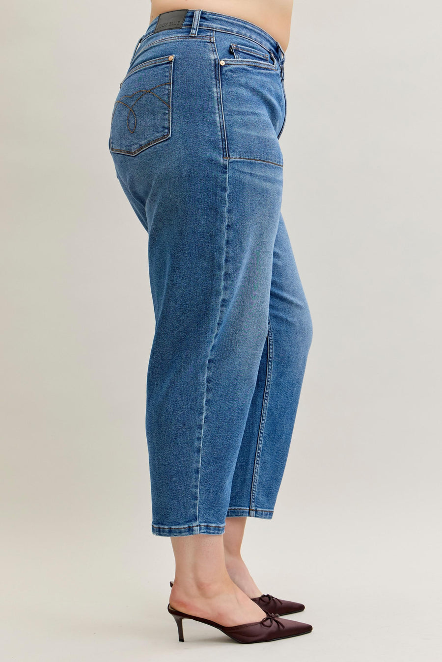 Olivia | High Waist Soft Barrel Leg (Judy Blue Style 881012)