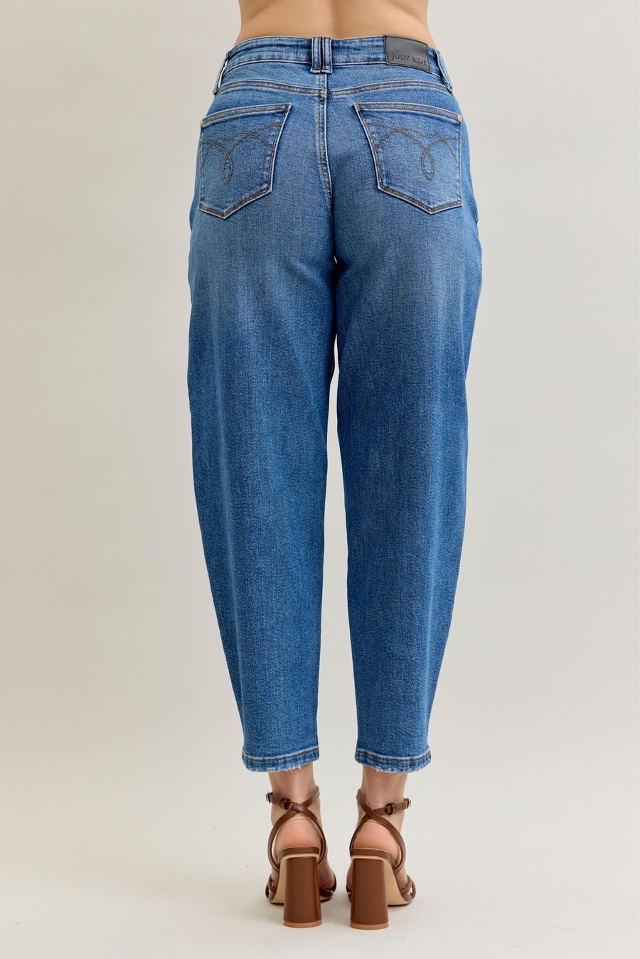 Olivia | High Waist Soft Barrel Leg (Judy Blue Style 881012)