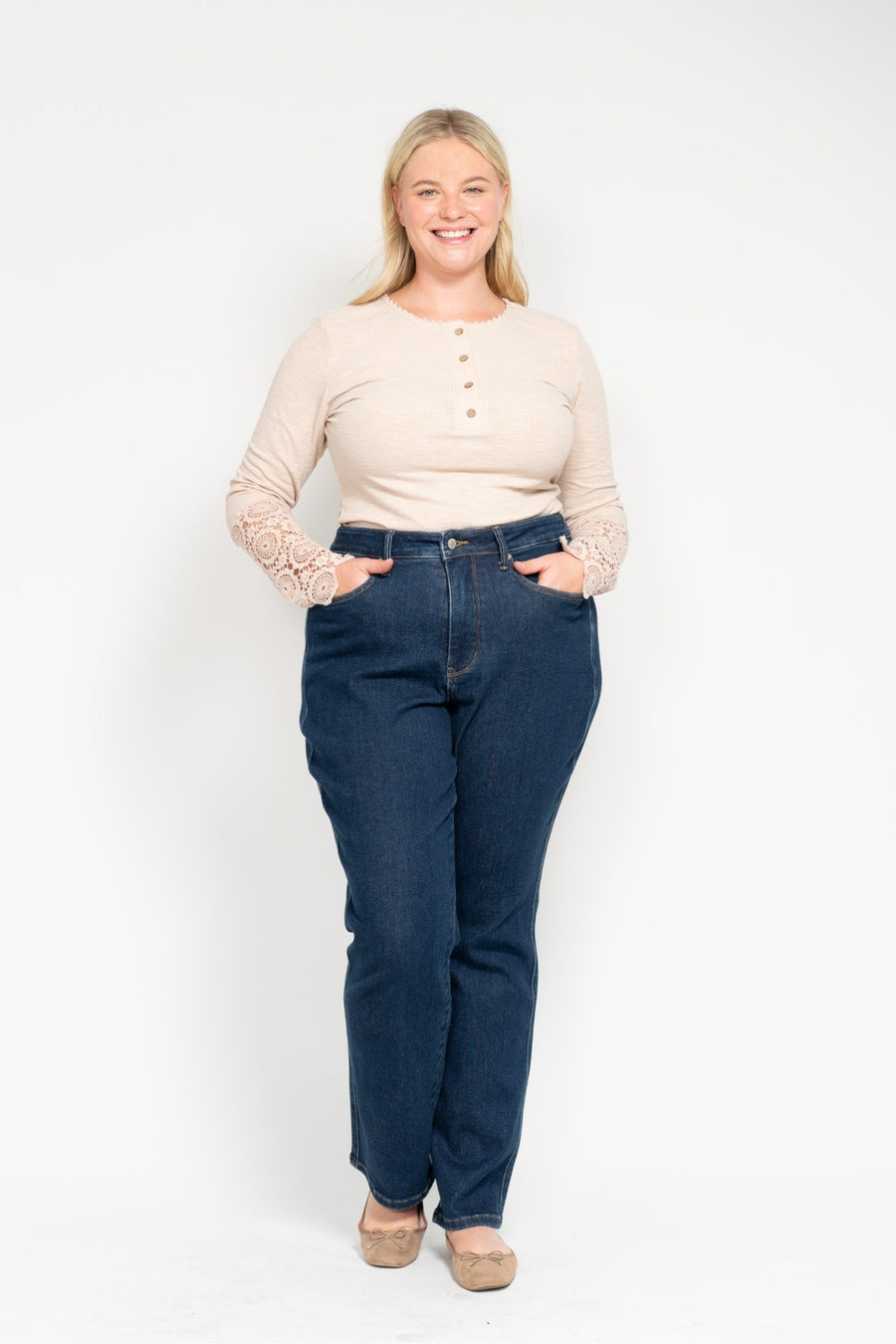 Allie | High Waist Tummy Control Classic Straight Leg (Judy Blue Style 88575)