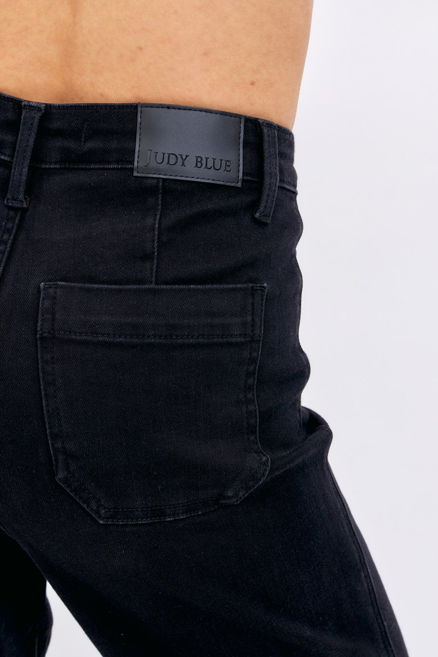 Nicole | High Waist Patch Pocket Straight Leg Jean