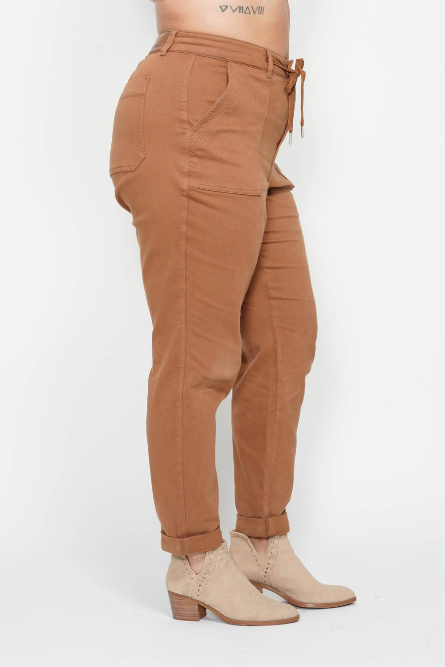 Jenny | High Waist Garment Dyed Cuff Jogger (Judy Blue Style 88857)
