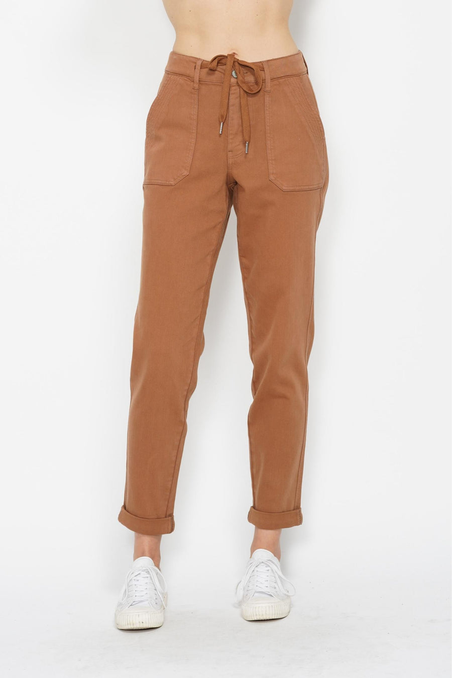 Jenny | High Waist Garment Dyed Cuff Jogger (Judy Blue Style 88857)