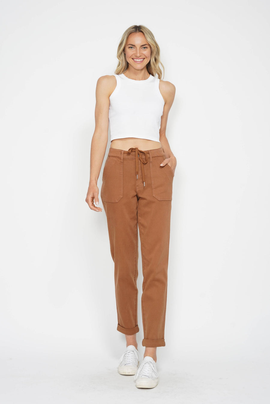 Jenny | High Waist Garment Dyed Cuff Jogger (Judy Blue Style 88857)