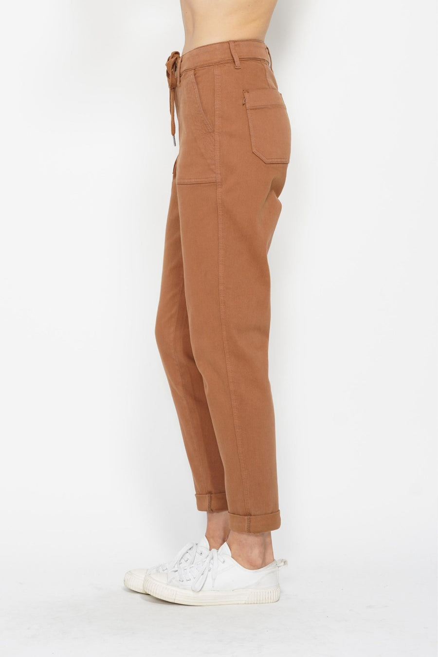 Jenny | High Waist Garment Dyed Cuff Jogger (Judy Blue Style 88857)