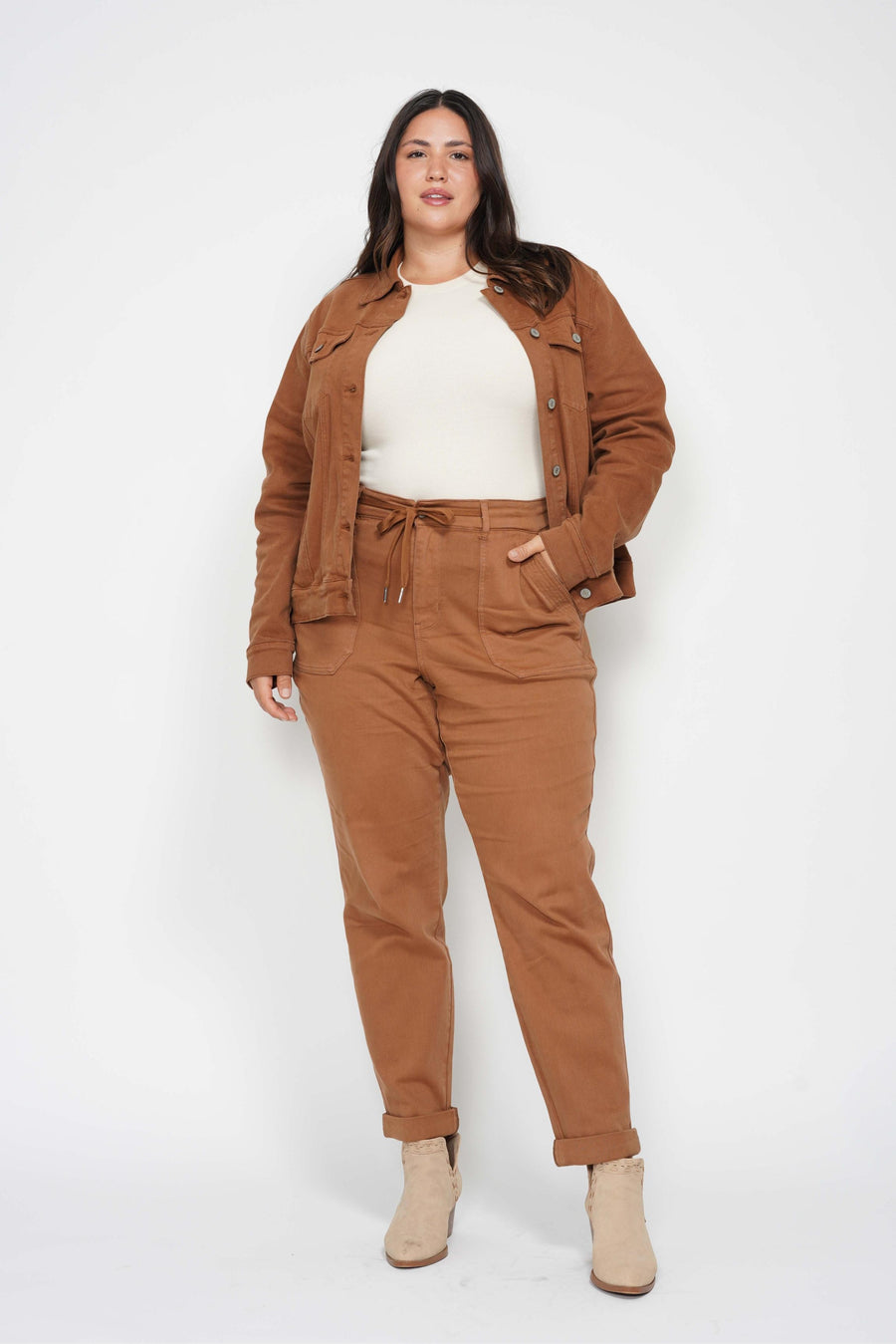 Jenny | High Waist Garment Dyed Cuff Jogger (Judy Blue Style 88857)