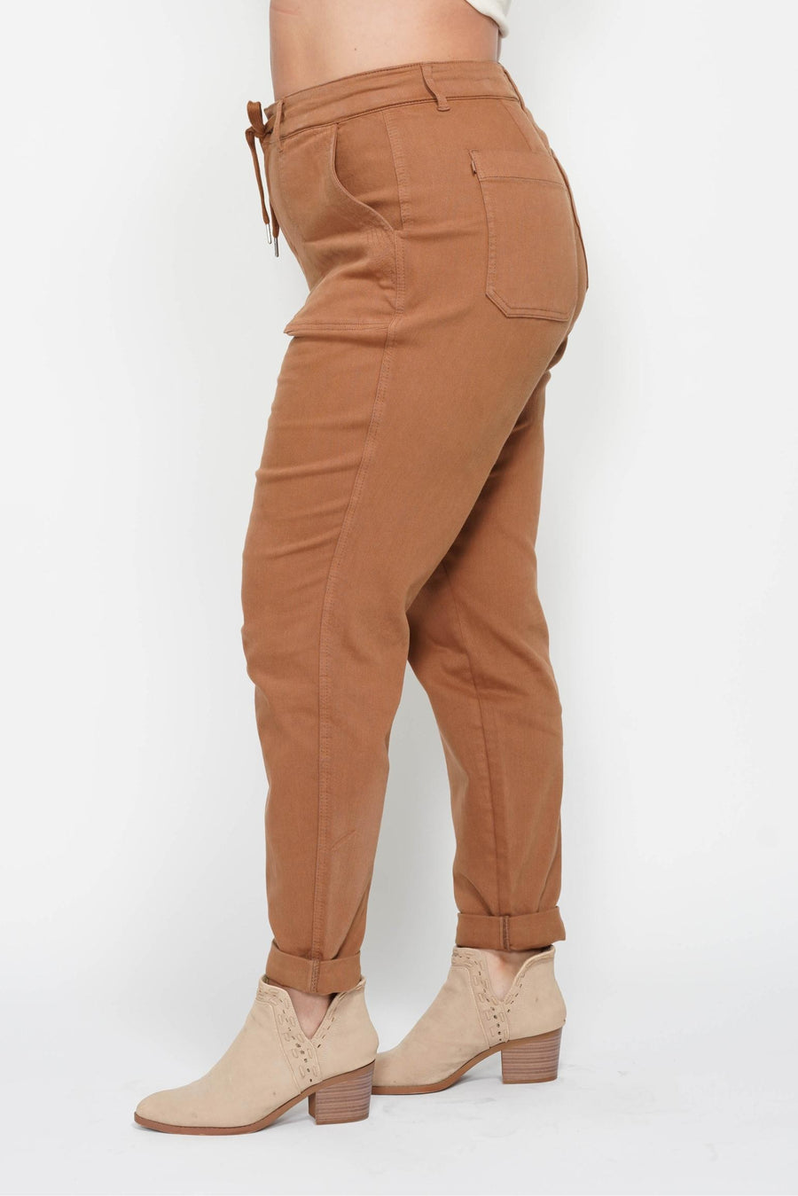 Jenny | High Waist Garment Dyed Cuff Jogger (Judy Blue Style 88857)