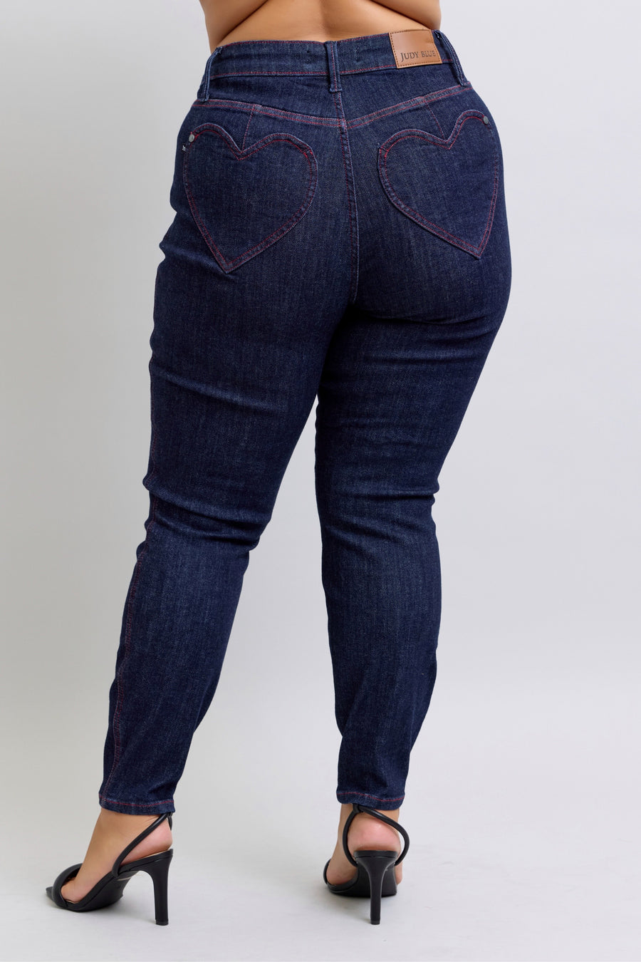 Juliet | High Waist Heart Shaped Back Pockets Skinny Jean (Judy Blue Style 88916)