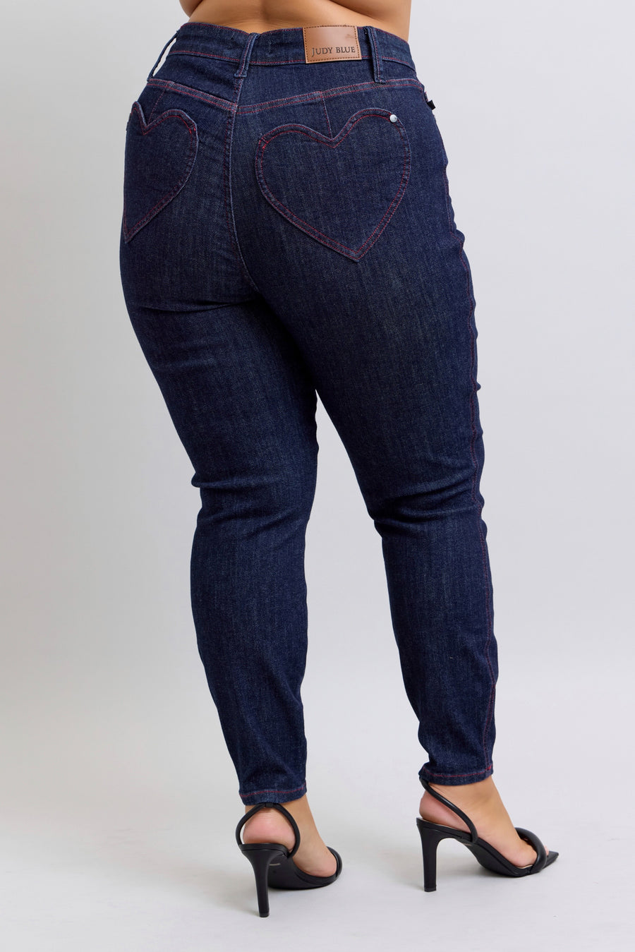 Juliet | High Waist Heart Shaped Back Pockets Skinny Jean (Judy Blue Style 88916)