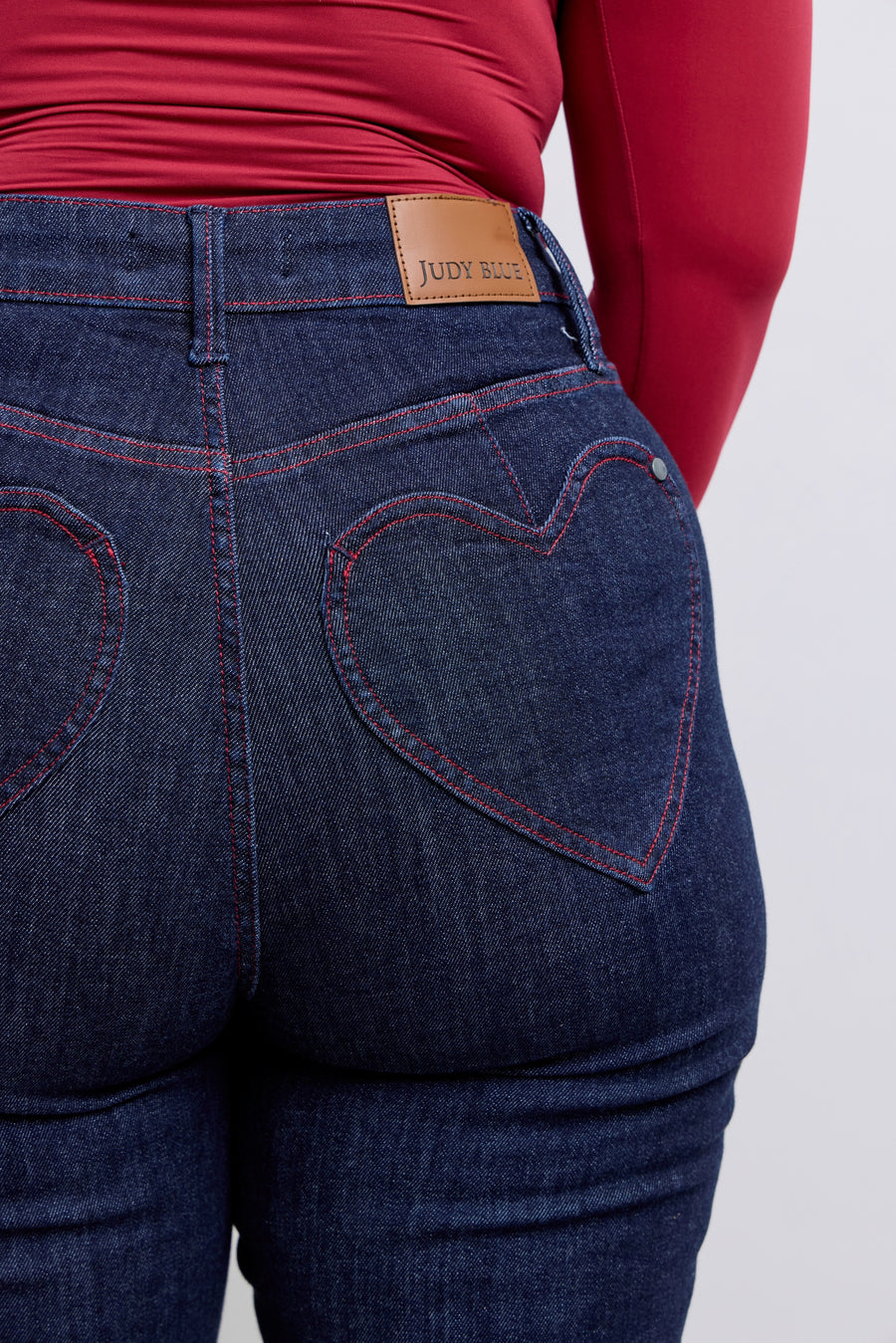 Juliet | High Waist Heart Shaped Back Pockets Skinny Jean (Judy Blue Style 88916)