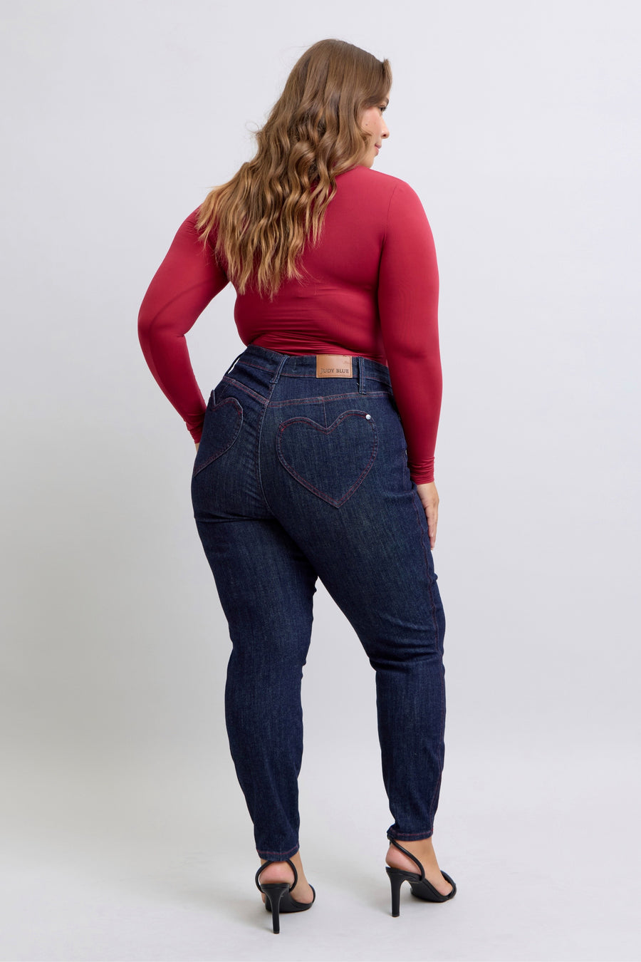 Juliet | High Waist Heart Shaped Back Pockets Skinny Jean (Judy Blue Style 88916)