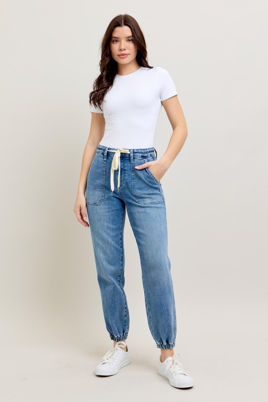 Jenna | High Waist Denim Jogger (Judy Blue Style 88948)