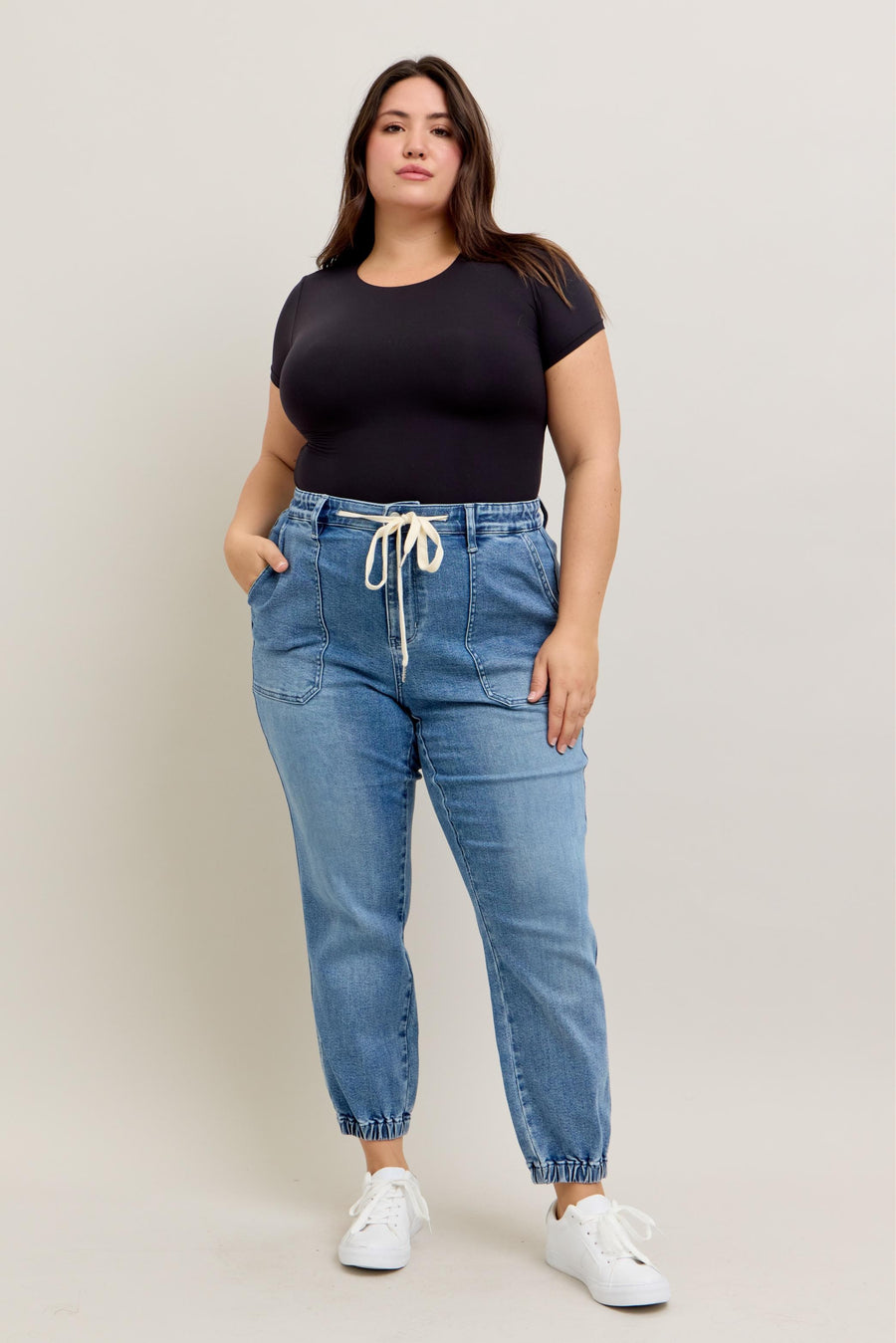 Jenna | High Waist Denim Jogger (Judy Blue Style 88948)
