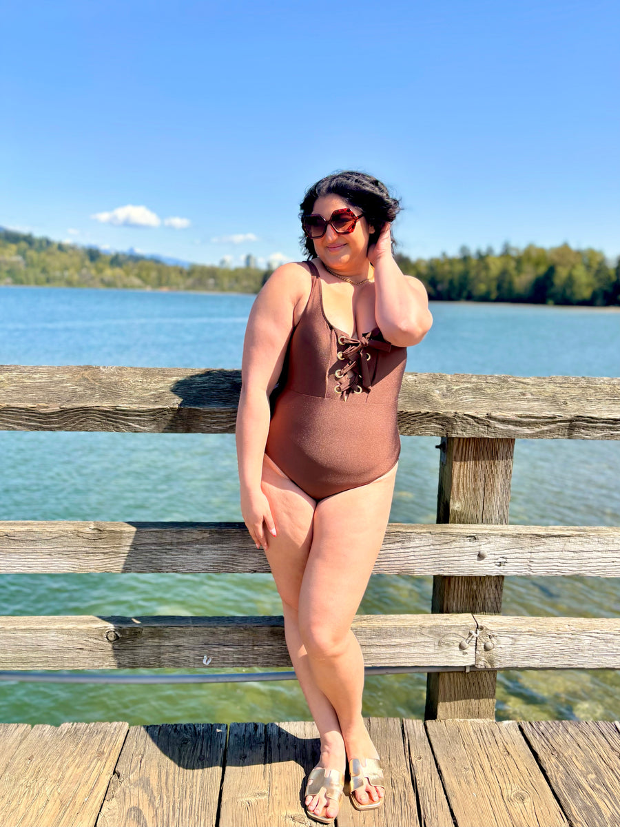 Coastal Couture | One Piece Swimsuit | Chocolate