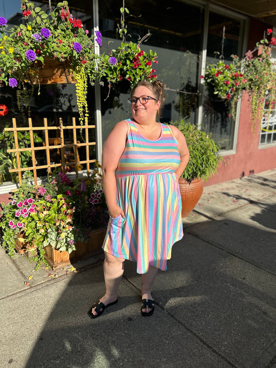 Dear Dress | Colourful Stripe