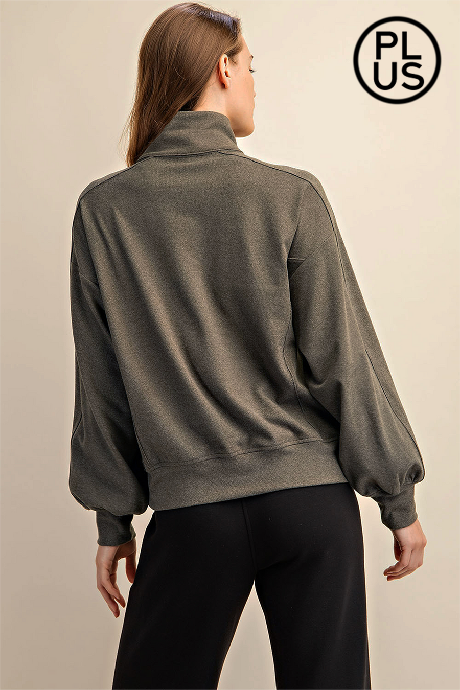 Lenore | Long Sleeve Button Down Top | Olive