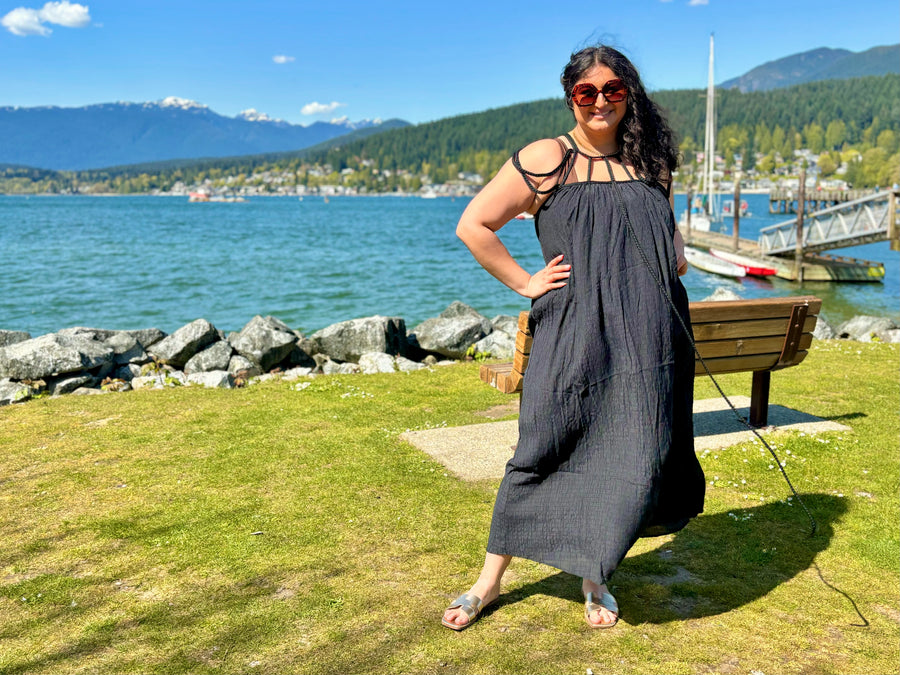 Ciao Bella | Strappy Cover Up Dress | Black