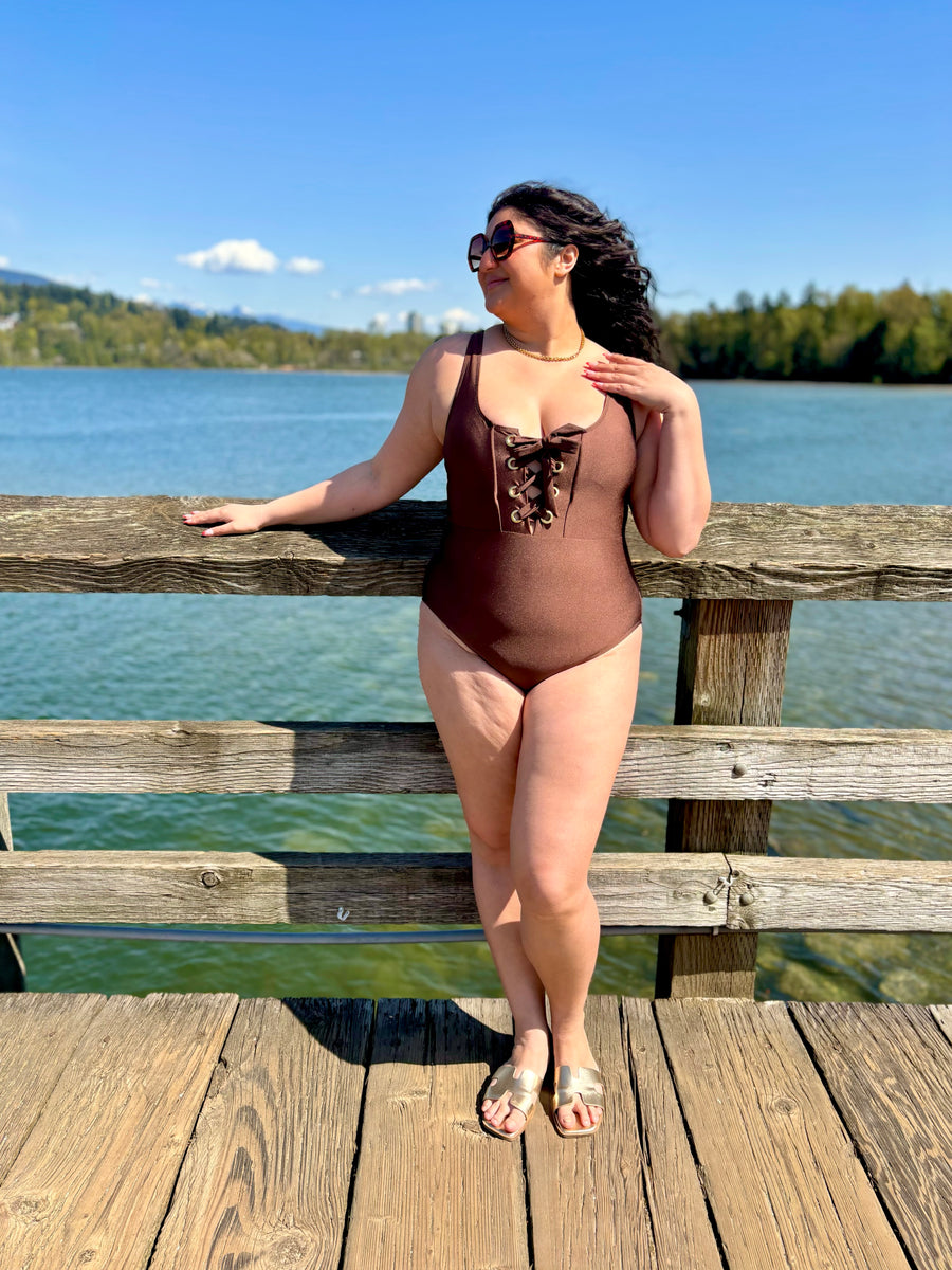 Coastal Couture | One Piece Swimsuit | Chocolate