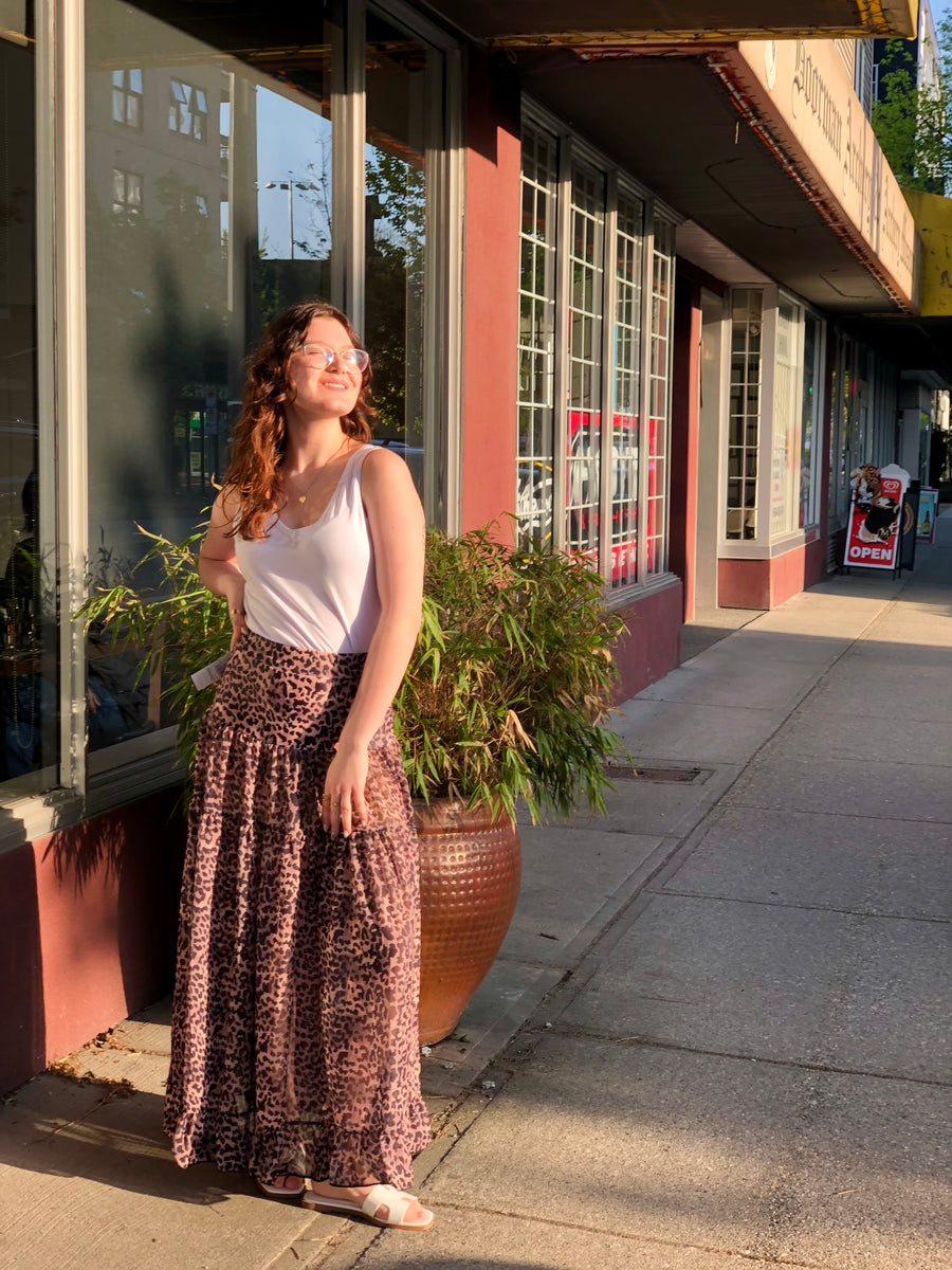 Capri Chic | Swim Cover Up Skirt | Animal Print