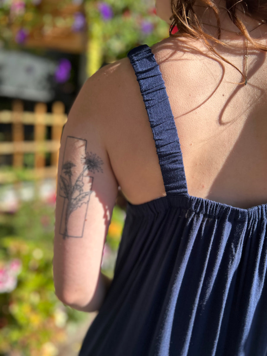 Joanna | Linen Bamboo Jumpsuit | Indigo