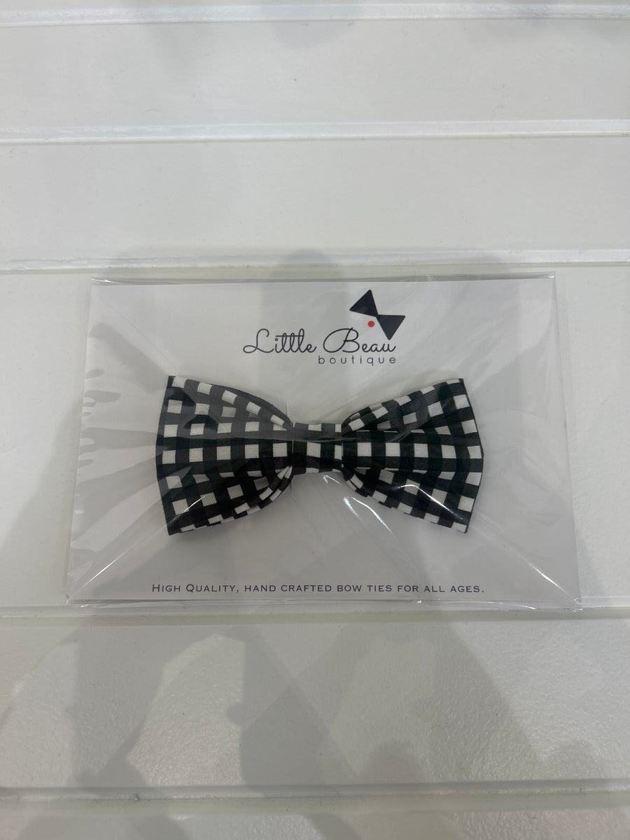 Black Gingham Bow Tie | Little Beau Boutique