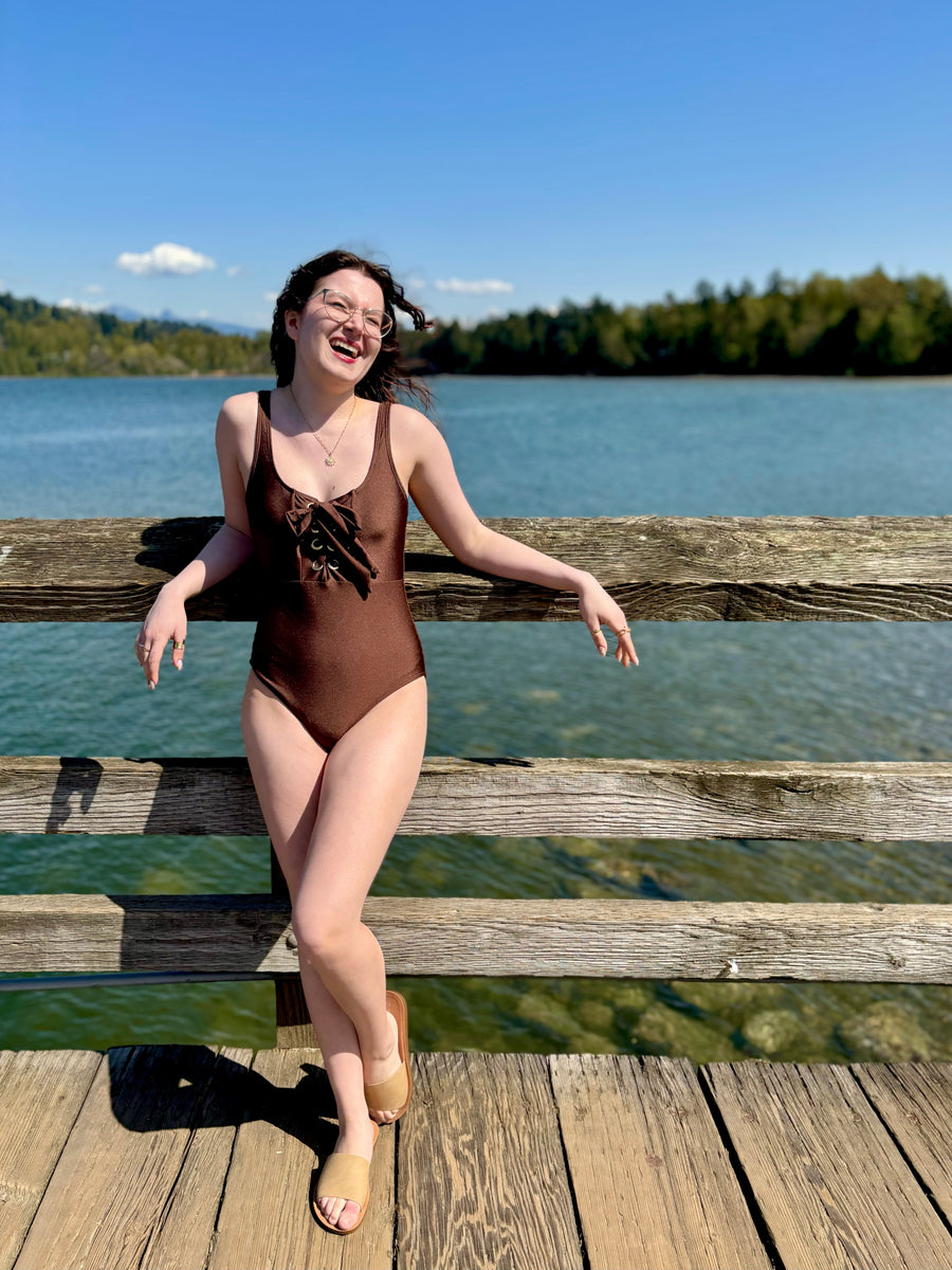 Coastal Couture | One Piece Swimsuit | Chocolate