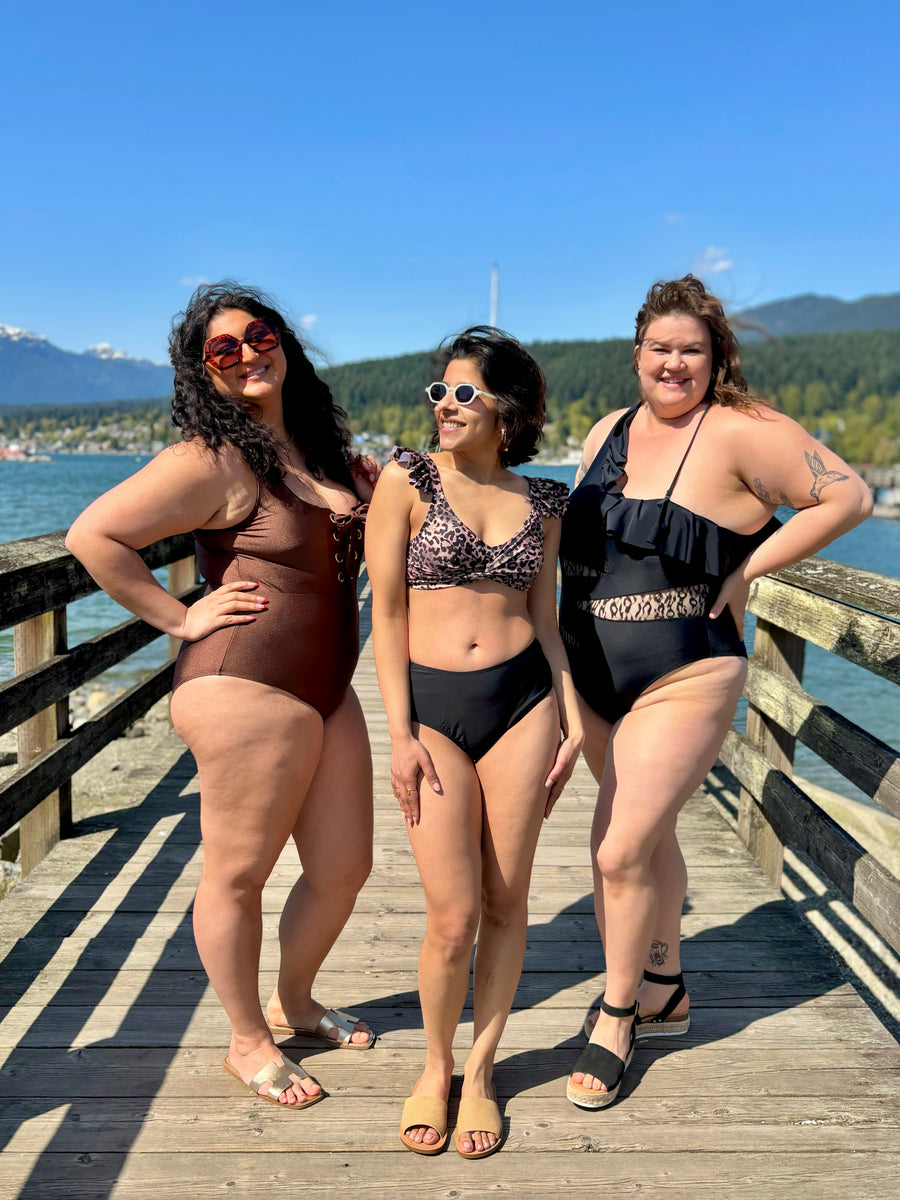 Bermuda Leopard | One Piece Swimsuit | Black