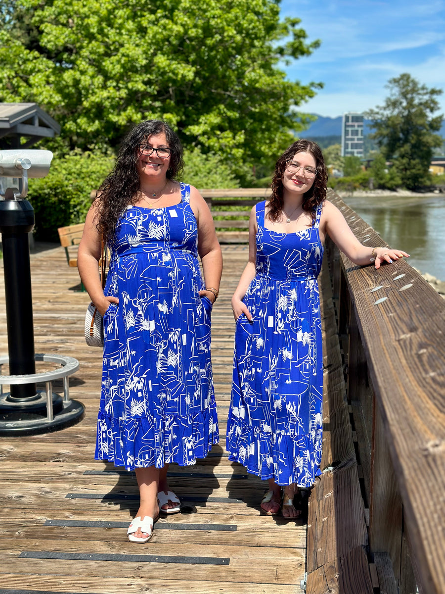 Persephone | Linen Blend Midi Dress