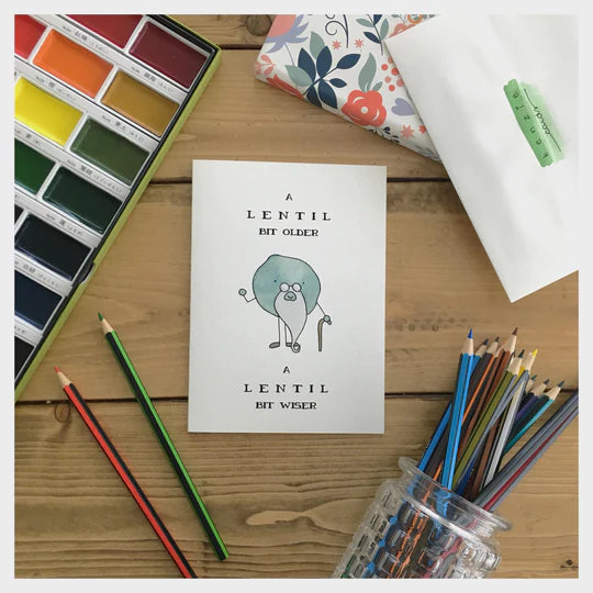 A Lentil Bit Older, A Lentil Bit Wiser | Card