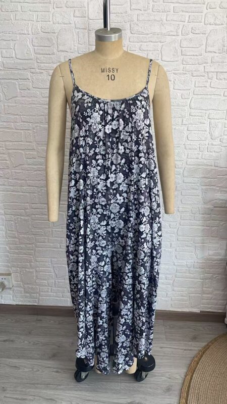 As You Wish Baggy Jumpsuit | Lace Print
