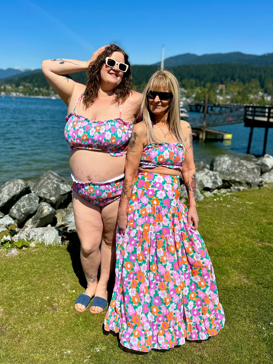 Amalfi Blooms | 2 Piece Swim Set | Warm Flora