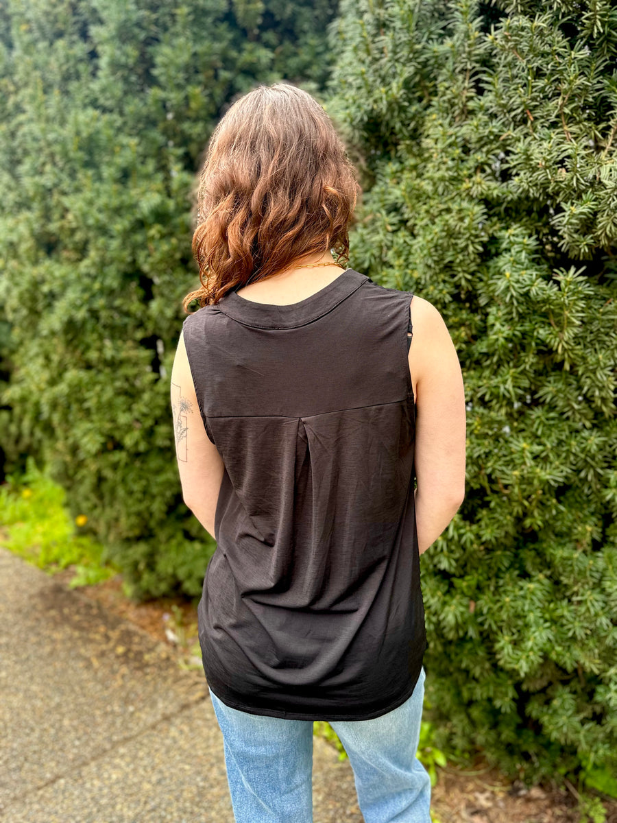 Lizzy Tank Top | Black *FINAL SALE* (Small Left)