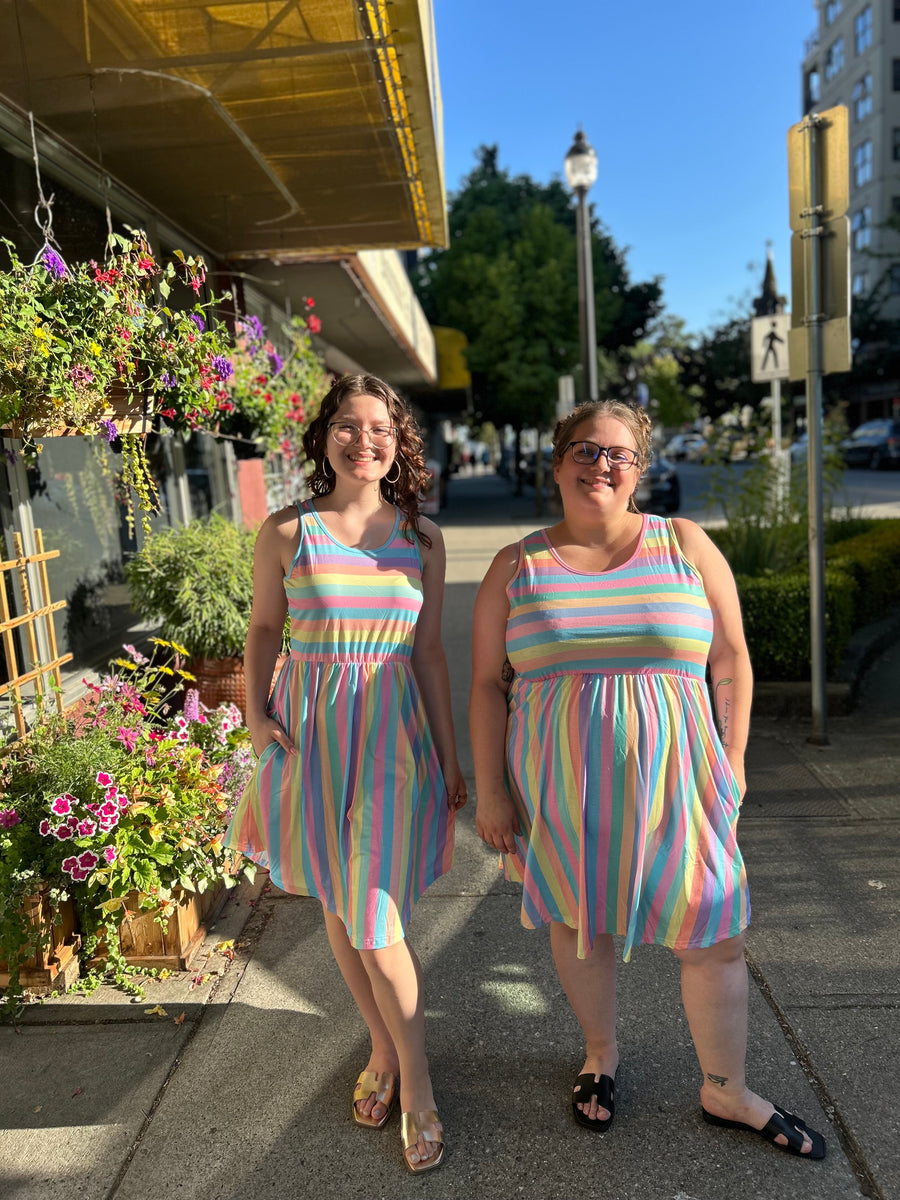 Dear Dress | Colourful Stripe