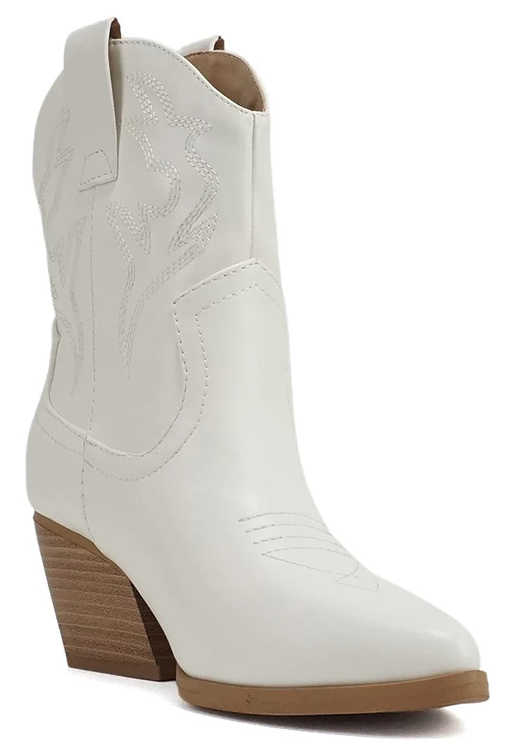 Wildest Dreams Ankle Boots | White