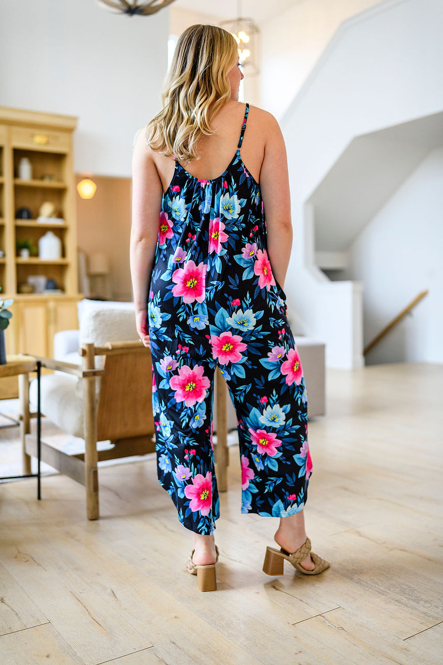 *PREORDER* As You Wish Baggy Jumpsuit | Big Blooms (Closing Friday May 3rd at 11pm)