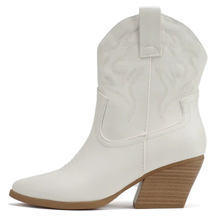 Wildest Dreams Ankle Boots | White